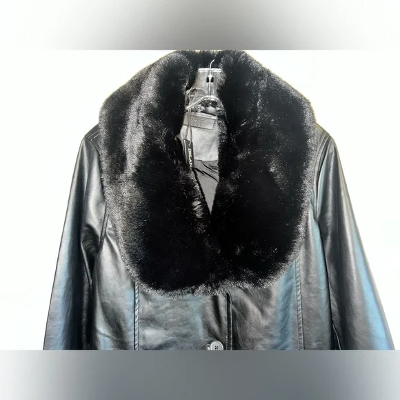 🌟 Chic Vegan Leather Trench Coat by BLANKNYC 🌟 - Picture 6 of 8